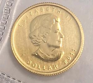 1/20 OZ Canada Gold Maple Leaf Coin