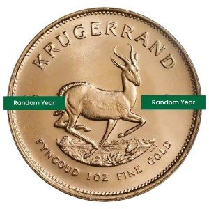 1 oz Gold Krugerrand Coin - Random Year