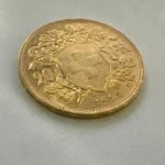 1922 Swiss Helvetia 20 Franc Gold Coin