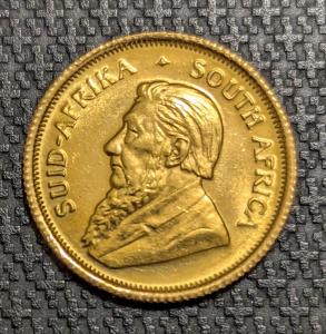 1980 South Africa Gold Krugerrand 1/10 oz Coin