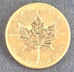 1985 $50 Canadian Maple Leaf Gold Coin 1 oz