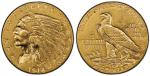 1914 Indian Head $2.50 Gold Coin - AU53