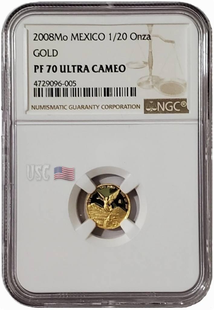2008 1/20 Oz Gold Mexican Libertad Coin