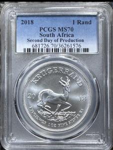 2018 Krugerrand PCGS MS70 Limited Production Coin