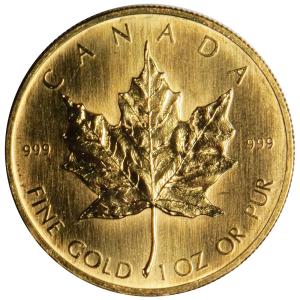 1979 $50 Canadian Maple Leaf Gold Coin 1 oz