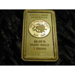 Australia Perth Mint 1 Gram Pure Gold Bar