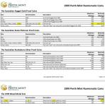 1999 Australia $5 Gold Proof Kangaroo Coin PR70