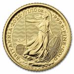 2022 Great Britain 1/10 oz Gold Britannia Coin