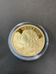 1925 Swiss 100 Franc Helvetia Gold-Plated Coin