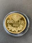 1925 Swiss 100 Franc Helvetia Gold-Plated Coin
