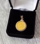 1990 Canadian Maple Leaf 1/10 Oz Gold Pendant