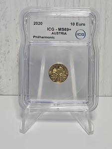 2020 Austria Philharmonic Gold 10 Euro Coin