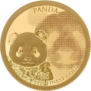 2025 Liberia 24K Gold Chinese Panda Coin