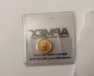 2014 Canada 1/20 oz Gold Maple Leaf Coin