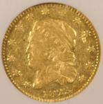 1825 Capped Head $2.50 Gold Coin NGC XF45
