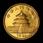 1991 China 3 Yuan Gold Panda Coin 1 Gram