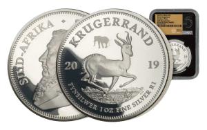 2019 South Africa 1-oz Silver Krugerrand Coin
