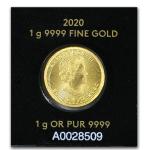 2020 Gold Maple Leaf 1 Gram Coin