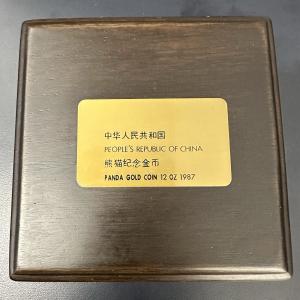 1987 China Gold Panda 12 oz Coin Set
