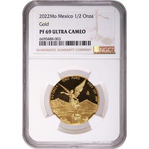 2022 Mexico Gold 1/2oz Libertad Proof Coin