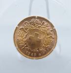 1949 B Swiss Gold 20 Franc Gem Coin