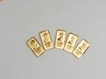 5 Pure 24K Gold Bullion Bars
