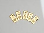 5 Pure 24K Gold Bullion Bars