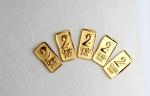 5 Pure 24K Gold Bullion Bars