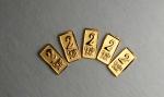 5 Pure 24K Gold Bullion Bars