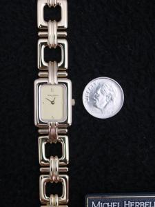 Michel Herbelin Gold Chain Swiss Lady's Wristwatch