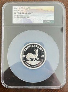 2021 South Africa 2 oz Silver Krugerrand Coin