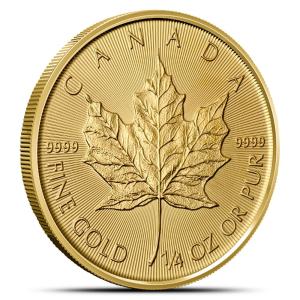 2015 Canadian Gold Maple Leaf Coin 1/4 oz