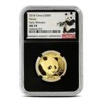 15 Gram Gold Panda Coin MS70 - Random Year