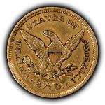 1855 Liberty Head Gold Quarter Eagle Coin