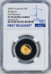 2022 Australia Mini Roo Kangaroo Gold Coin PF70