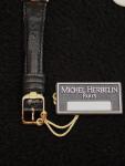 Michel Herbelin Ladies Gold Wristwatch with Lizard Strap