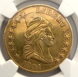 1801 $10 Capped Bust Gold Eagle - Rare Find!