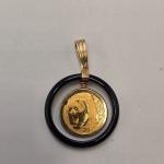 2002 China Gold Panda Coin 1/20oz Pendant