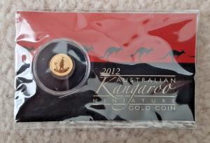 2012 Australian Mini Roo 1/2 Gram Gold Coin