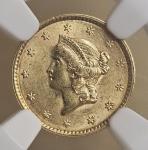 1852 $1 Liberty Head Gold Dollar Coin