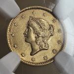 1852 $1 Liberty Head Gold Dollar Coin