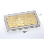 Ben Franklin $100 Gold-Layered Bar Coin