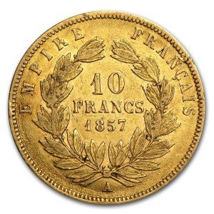Random France Gold 10 Francs Coins
