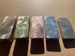 5 Hand Poured Mixed Metal Ingots Set