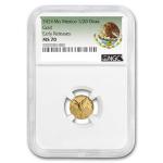 2024 Mexico 1/20 oz Gold Libertad MS-70