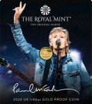 Paul McCartney 2024 Limited Edition Gold Coin