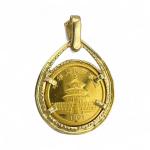 1991 Chinese Gold Panda Coin with 14K Bezel