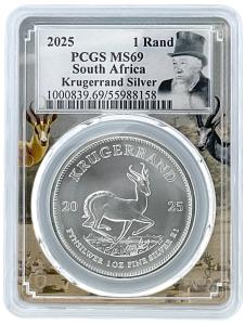 2025 South Africa 1oz Silver Krugerrand Coin
