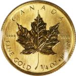 2009 1/4 oz Gold Canadian Maple Leaf Coin