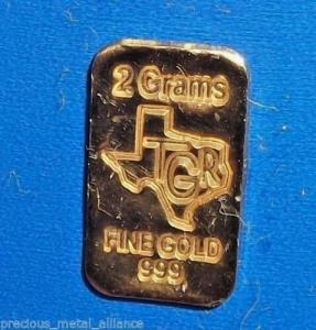2 Gram Texas Gold Bar - 999.9 Fine